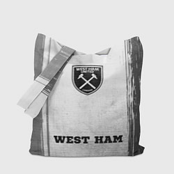 Сумка-шоппер West Ham - white gradient по-центру