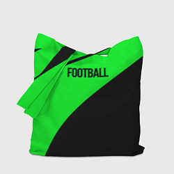 Сумка-шоппер Football чёрно-зелёный