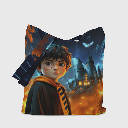 Сумка-шоппер Гарри Поттер замок в небе / 3D-принт – фото 1