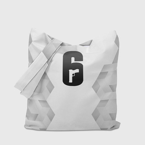 Сумка-шоппер Rainbow Six white poly / 3D-принт – фото 1