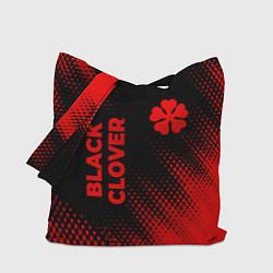 Сумка-шопер Black Clover - red gradient вертикально, цвет: 3D-принт