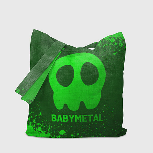 Сумка-шоппер Babymetal - green gradient / 3D-принт – фото 1