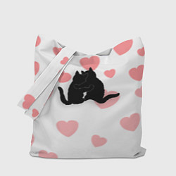 Сумка-шопер Любовные объятия, цвет: 3D-принт