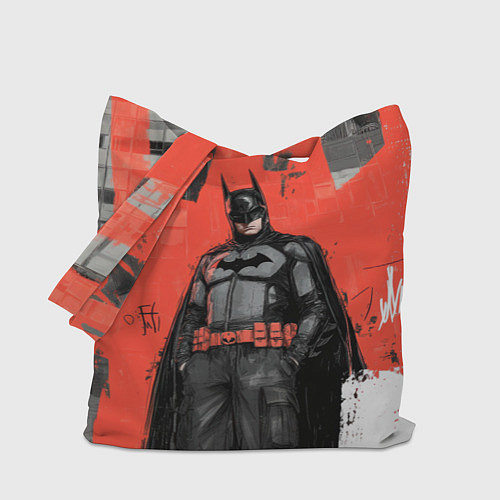 Сумка-шоппер Бэтмен граффити на стене / 3D-принт – фото 1