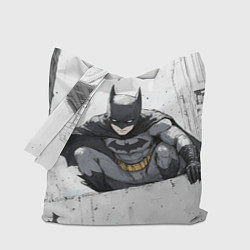 Сумка-шопер Бэтмен наблюдает сверху, цвет: 3D-принт