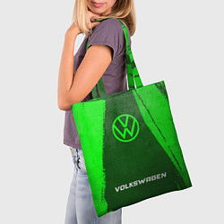 Сумка-шопер Volkswagen - green gradient по-центру, цвет: 3D-принт — фото 2