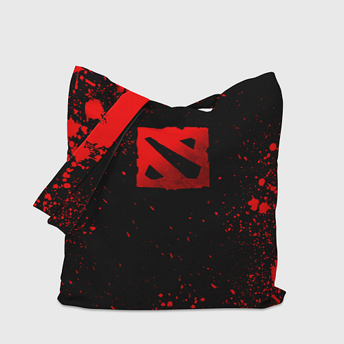 Сумка-шоппер Красные брызги - Dota 2 / 3D-принт – фото 1