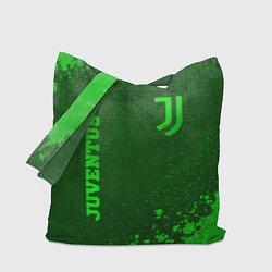 Сумка-шопер Juventus - green gradient вертикально, цвет: 3D-принт