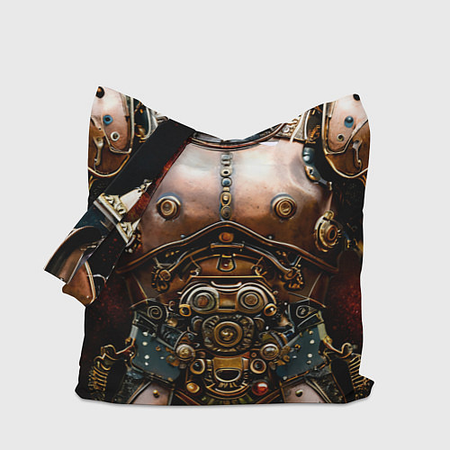 Сумка-шоппер Рыцарские доспехи фэнтези Стимпанк / 3D-принт – фото 1
