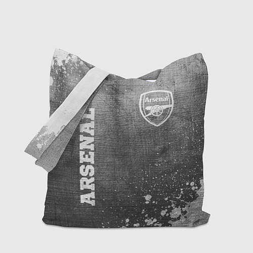 Сумка-шоппер Arsenal - grey gradient вертикально / 3D-принт – фото 1