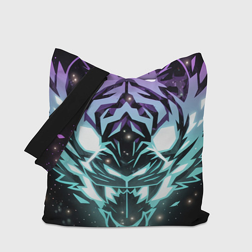 Сумка-шоппер Неоновый зверь / 3D-принт – фото 1