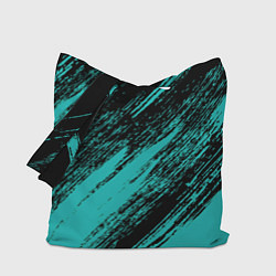 Сумка-шоппер The color is black and light blue