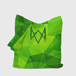 Сумка-шоппер Watch Dogs green poly