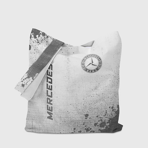 Сумка-шоппер Mercedes - white gradient вертикально / 3D-принт – фото 1