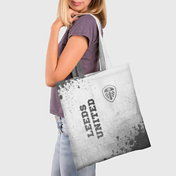 Сумка-шопер Leeds United - white gradient вертикально, цвет: 3D-принт — фото 2