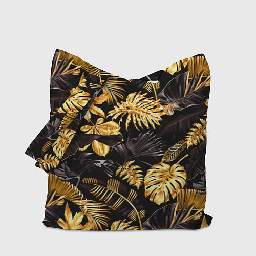 Сумка-шоппер Золотые тропики / 3D-принт – фото 1