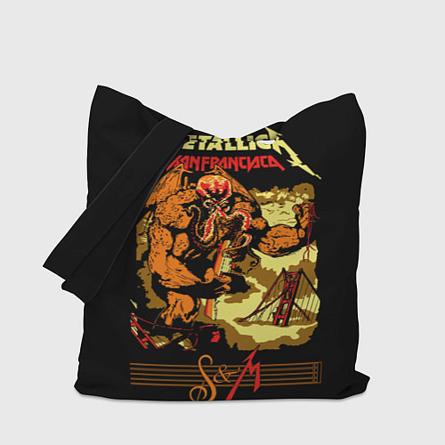 Сумка-шоппер Metallica - octopus monster / 3D-принт – фото 1