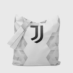 Сумка-шопер Juventus white poly, цвет: 3D-принт