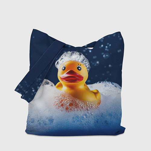 Сумка-шоппер Резиновая уточка в мыльной пене / 3D-принт – фото 1