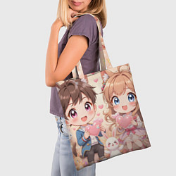 Сумка-шопер Аниме для малышей, цвет: 3D-принт — фото 2