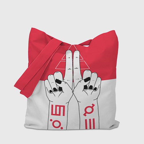 Сумка-шоппер 30 Seconds to Mars poster / 3D-принт – фото 1