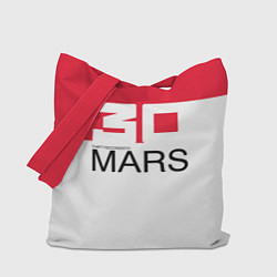 Сумка-шопер 30 Seconds to Mars poster, цвет: 3D-принт