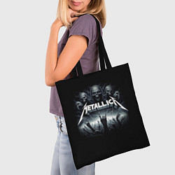 Сумка-шопер Metallica thrash metal - gesture, цвет: 3D-принт — фото 2