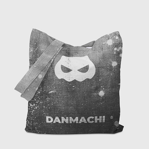 Сумка-шоппер DanMachi - grey gradient по-центру / 3D-принт – фото 1