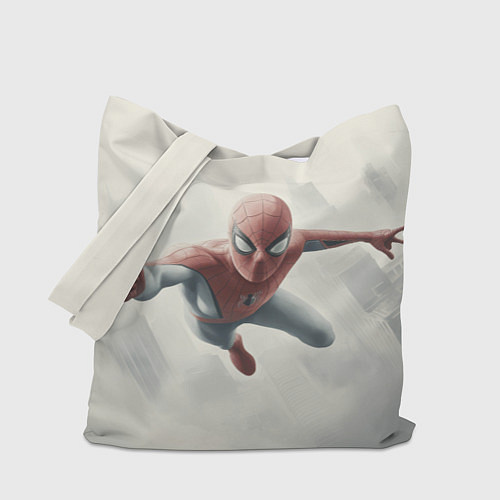 Сумка-шоппер Человек паук в полете / 3D-принт – фото 1