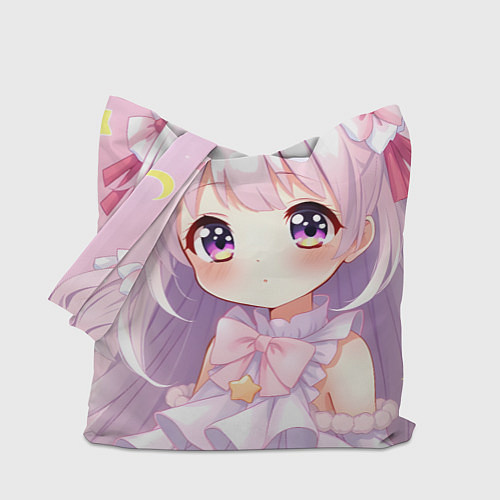Сумка-шоппер Милые аниме / 3D-принт – фото 1