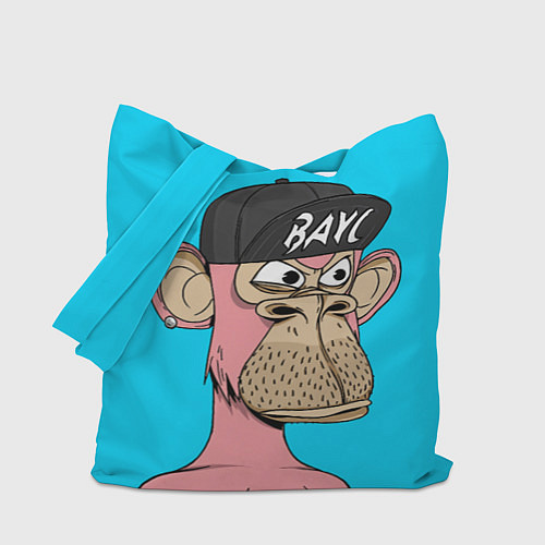 Сумка-шоппер NFT pink ape / 3D-принт – фото 1