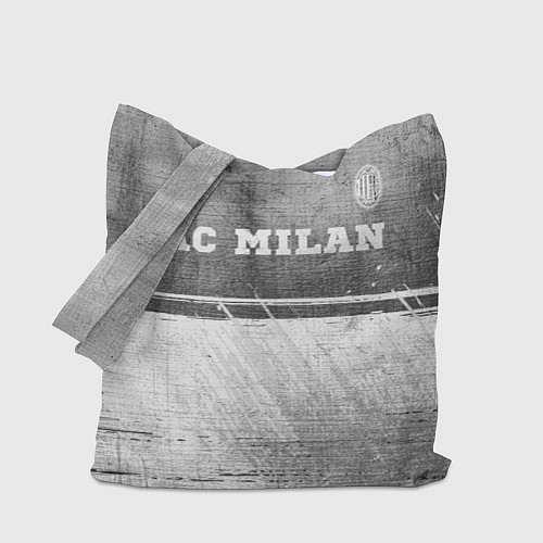 Сумка-шоппер AC Milan - grey gradient посередине / 3D-принт – фото 1