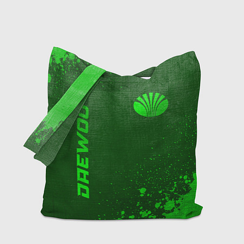 Сумка-шоппер Daewoo - green gradient вертикально / 3D-принт – фото 1