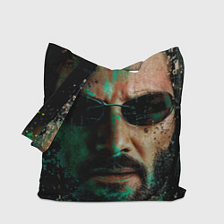 Сумка-шопер Matrix - Keanu Reeves, цвет: 3D-принт