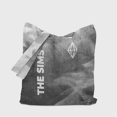 Сумка-шоппер The Sims - grey gradient вертикально / 3D-принт – фото 1