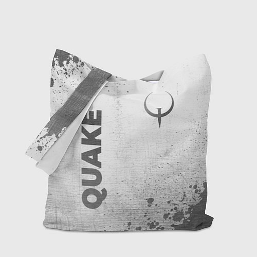 Сумка-шоппер Quake - white gradient вертикально / 3D-принт – фото 1