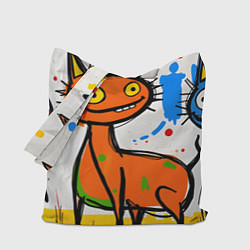 Сумка-шопер Смешные зверята, цвет: 3D-принт