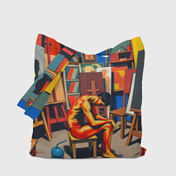 Сумка-шоппер Художник в мастерской