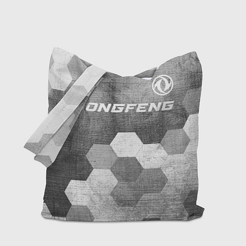 Сумка-шоппер Dongfeng - grey gradient посередине / 3D-принт – фото 1
