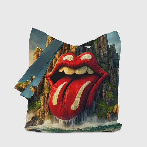 Сумка-шоппер Rolling Stones - sea rocks / 3D-принт – фото 1