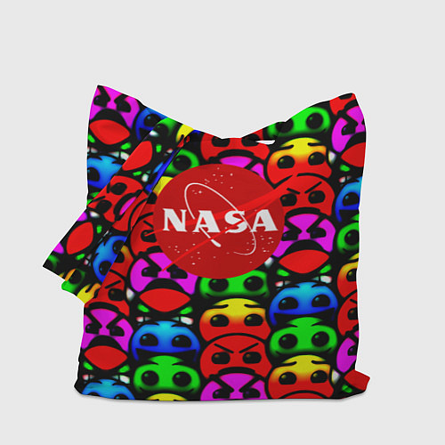 Сумка-шоппер NASA smile / 3D-принт – фото 1