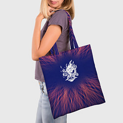 Сумка-шопер Cyberpunk 2077 red energy, цвет: 3D-принт — фото 2