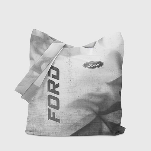 Сумка-шоппер Ford - white gradient вертикально / 3D-принт – фото 1