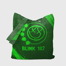 Сумка-шопер Blink 182 - green gradient, цвет: 3D-принт