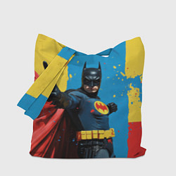 Сумка-шопер Бэтмен предупреждает, цвет: 3D-принт