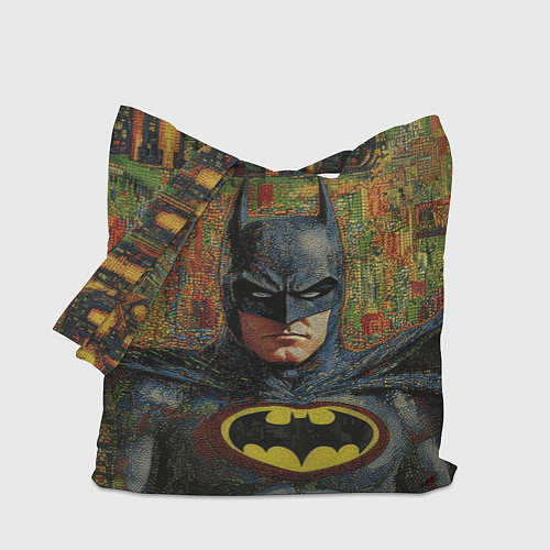 Сумка-шоппер Текстурный Бэтмен / 3D-принт – фото 1