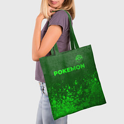 Сумка-шопер Pokemon - green gradient посередине, цвет: 3D-принт — фото 2