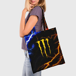 Сумка-шопер Monster energy storm, цвет: 3D-принт — фото 2