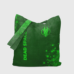 Сумка-шопер Dead Space - green gradient вертикально, цвет: 3D-принт