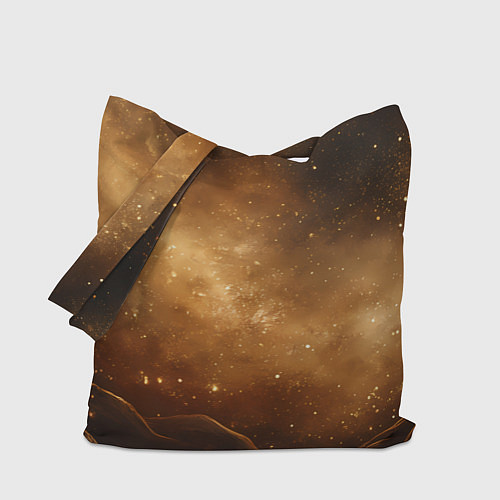 Сумка-шоппер Песочный фон со звездами / 3D-принт – фото 1